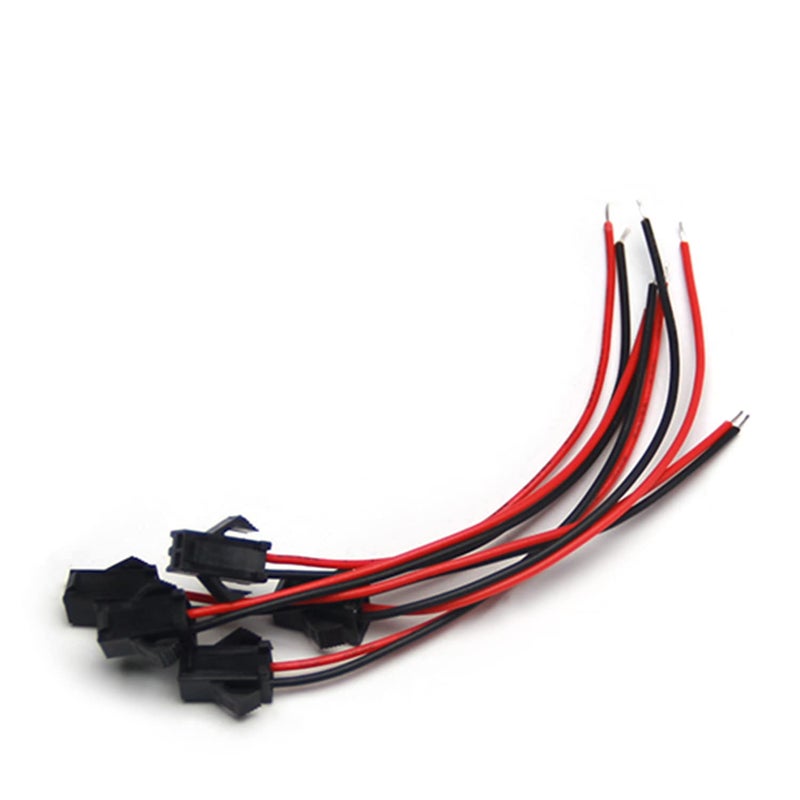 Fielect 5Pairs JST SM 2Pins Plug Male to Female Wire Connector 20cm Length EL Wire Cable Cord Connector 2.54mm Pitch - Image 5