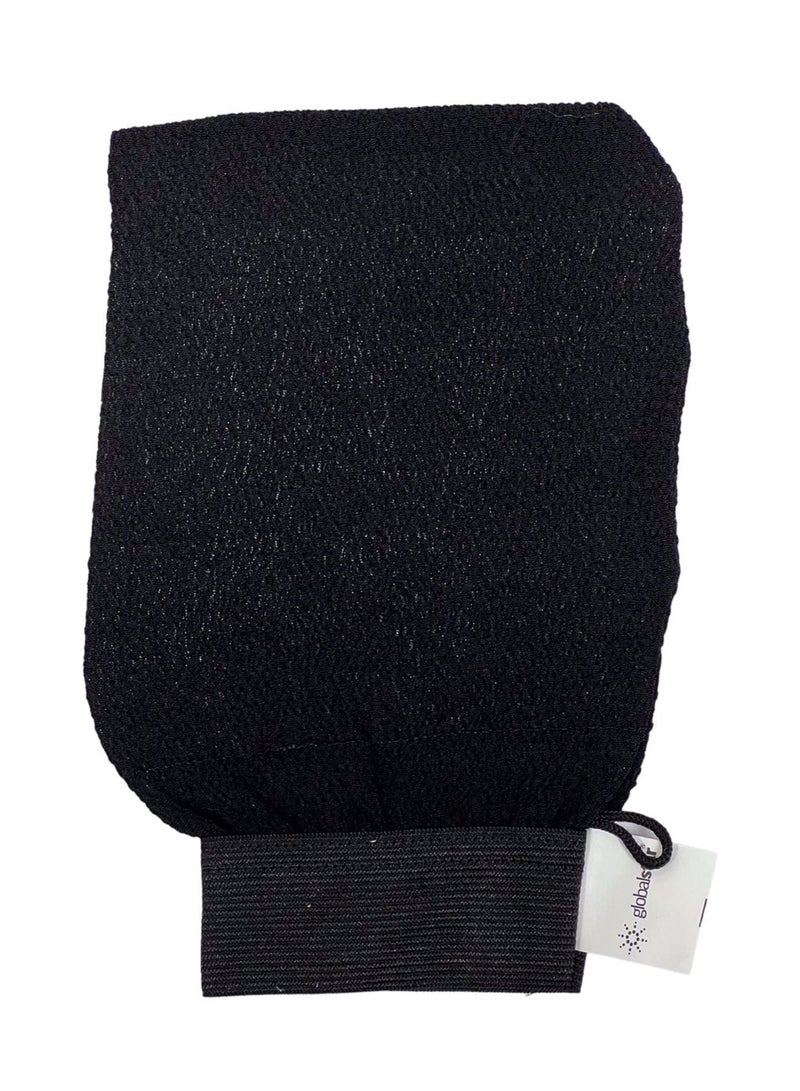 globalstar قفاز الاستحمام المغربي المقشر الأسود Globalstar BM-897 - Image 1