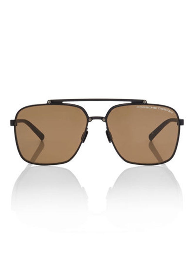 Porsche Design نظارة شمسية بايلوت للرجال - P8937 A 59 - مقاس العدسة: 59 مم  - Image 2
