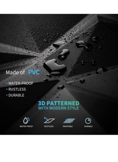 GUDOO 12 Pack 3D Wall Panels 3D Texture PVC Wallpaper Diamond Design Decorative Wall Cover Length 30cm width 30cm  - Image 3