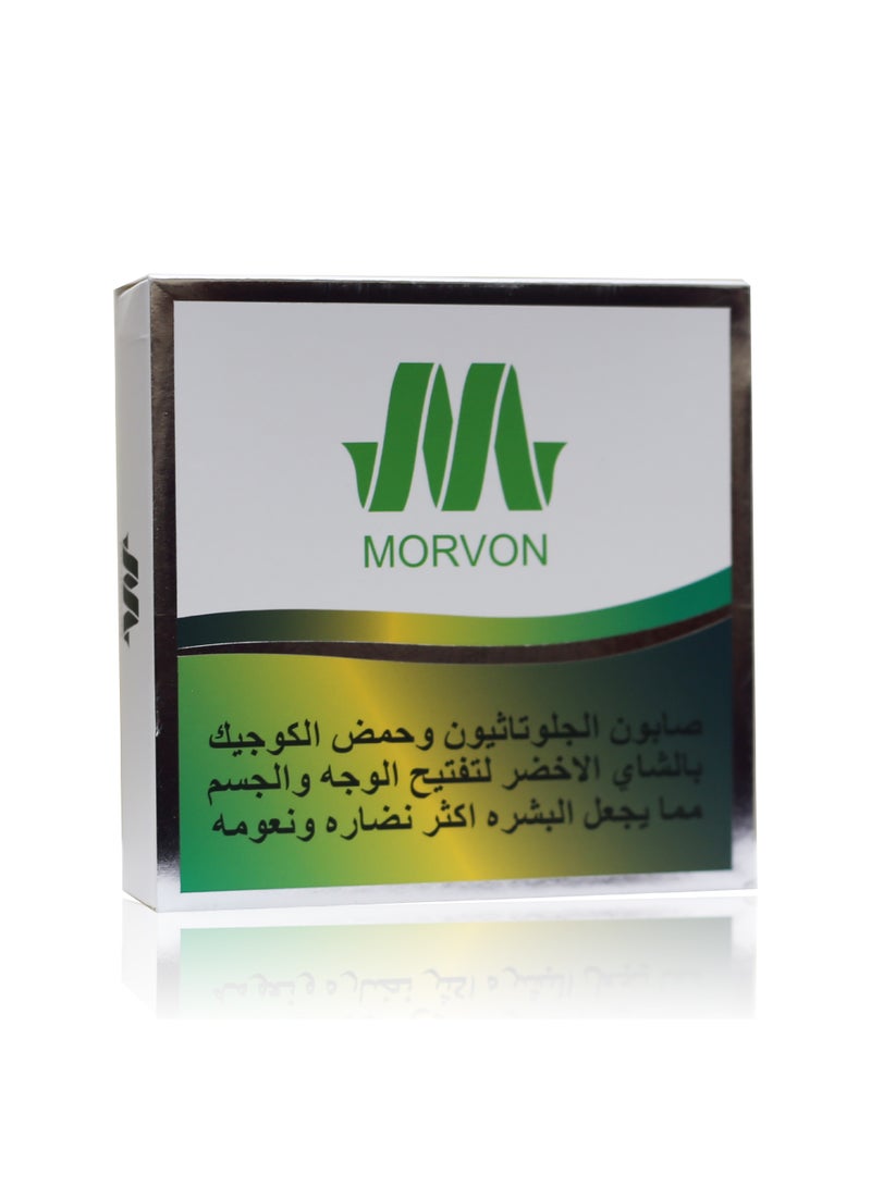 مورفن صابون الجلوتاثيون وحمض الكوجيك بالشاي الأخضر مورفون - Image 1