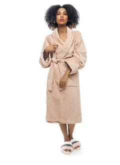 Orange Bed & Bath Wave 100% Cotton Bathrobe One Piece  - Image 1