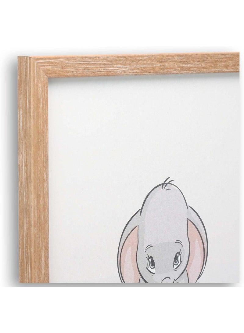 Open Road Brands Dumbo Little Peanut Framed Wood Wall Decor - Adorable Dumbo Elephant Picture For Baby Room, Nursery or Kids' Bedroom - Image 4