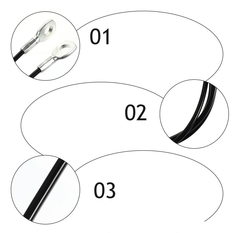 1pc 1.4 Meters DIY Fitness Wire Rope DIY Gym Cable Heavy Duty Steel Rope - Image 4