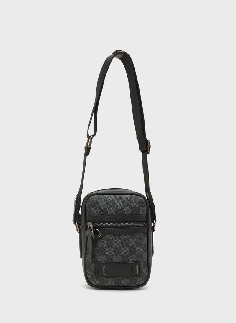 Robert Wood Mini Crossbody Messenger Bag - Image 1