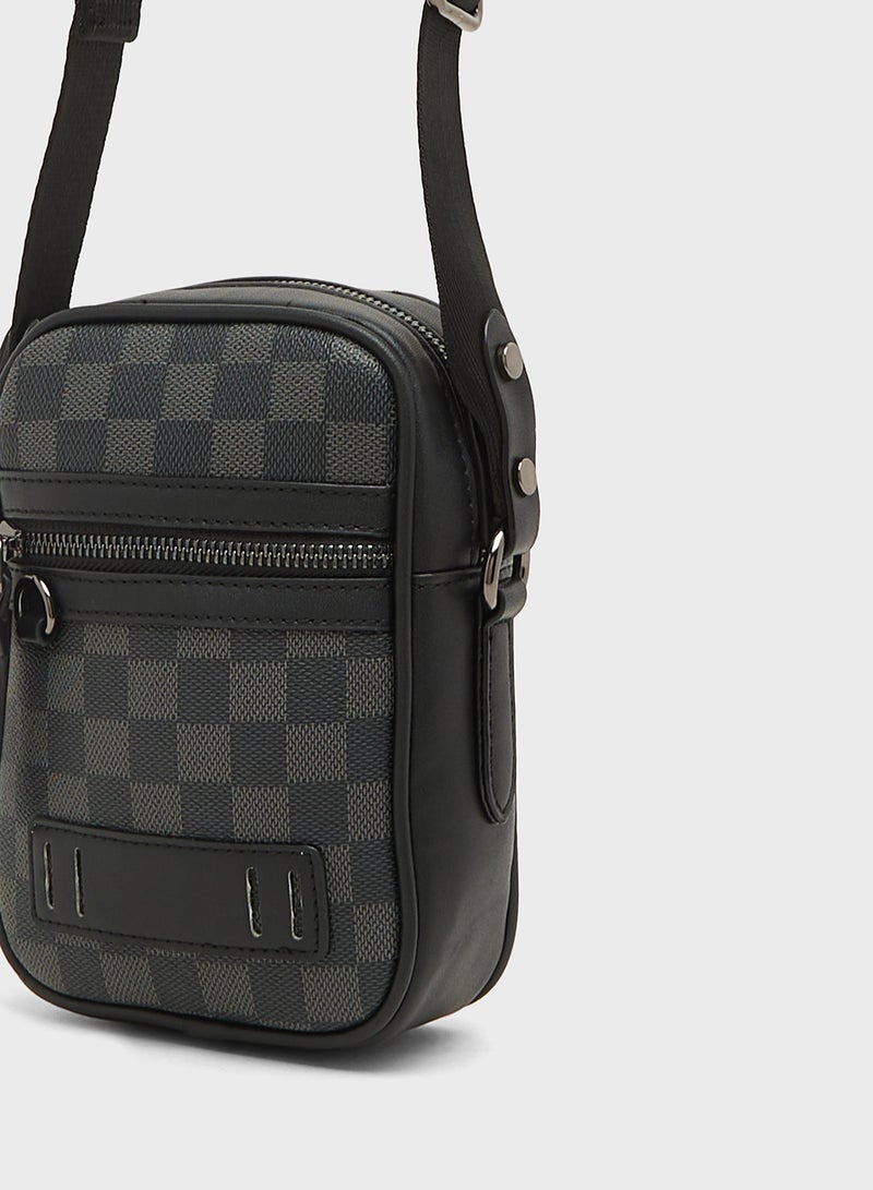 Robert Wood Mini Crossbody Messenger Bag - Image 4