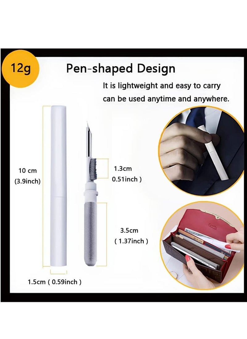 Generic - Bluetooth Earbuds Cleaning Pen,3 in 1 Earphones Cleaner 360°Earbuds Cleaning Pen Kit, Multifunctional Portable Cleaning Dust Removal Brush Pen for Phone PC Laptop Air-pods Camera Lens - Image 1