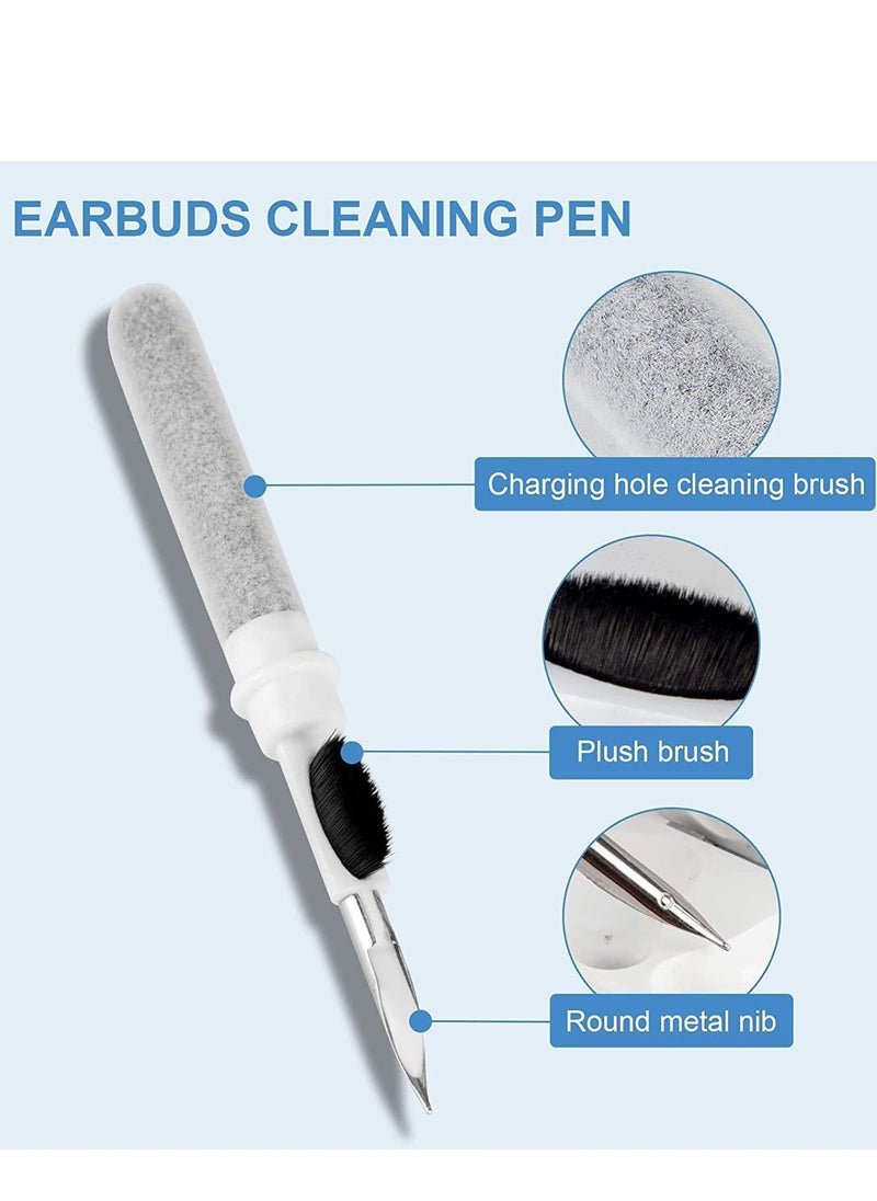 Generic - Bluetooth Earbuds Cleaning Pen,3 in 1 Earphones Cleaner 360°Earbuds Cleaning Pen Kit, Multifunctional Portable Cleaning Dust Removal Brush Pen for Phone PC Laptop Air-pods Camera Lens - Image 1