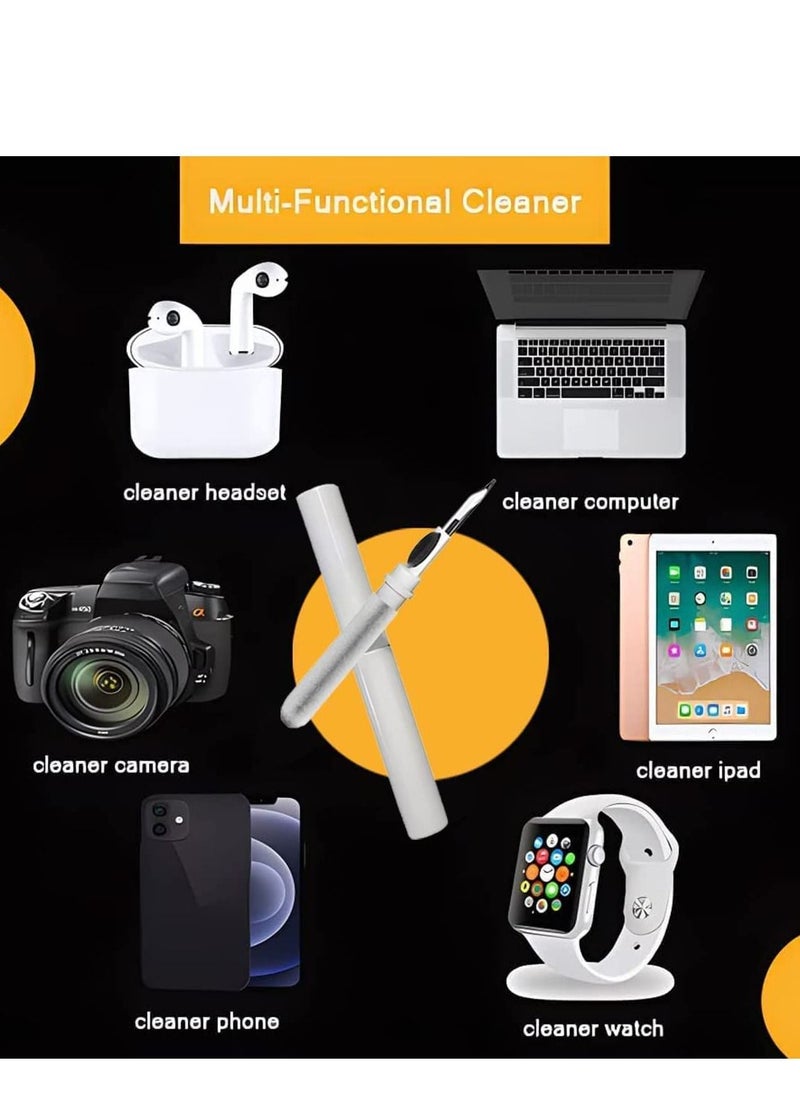 Generic - Bluetooth Earbuds Cleaning Pen,3 in 1 Earphones Cleaner 360°Earbuds Cleaning Pen Kit, Multifunctional Portable Cleaning Dust Removal Brush Pen for Phone PC Laptop Air-pods Camera Lens - Image 1