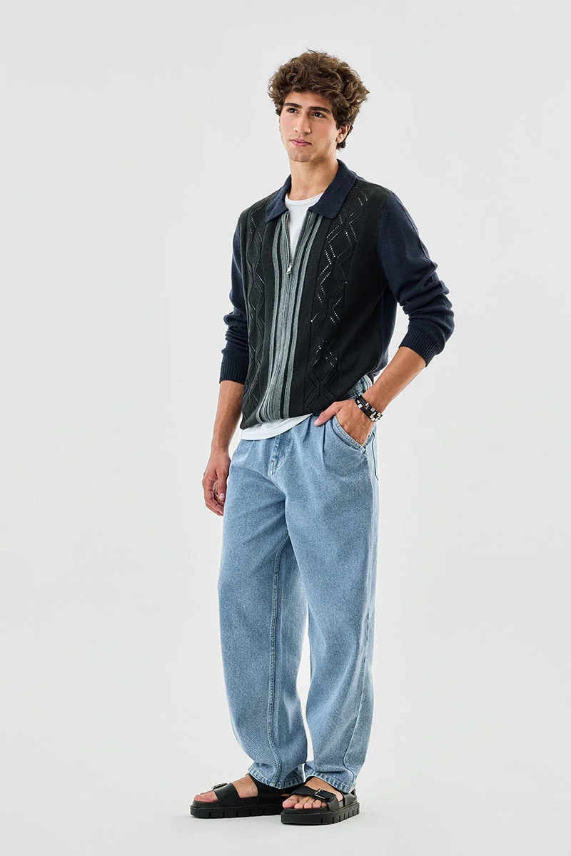 SNITCH Luxe Knitted Zipper Sweater