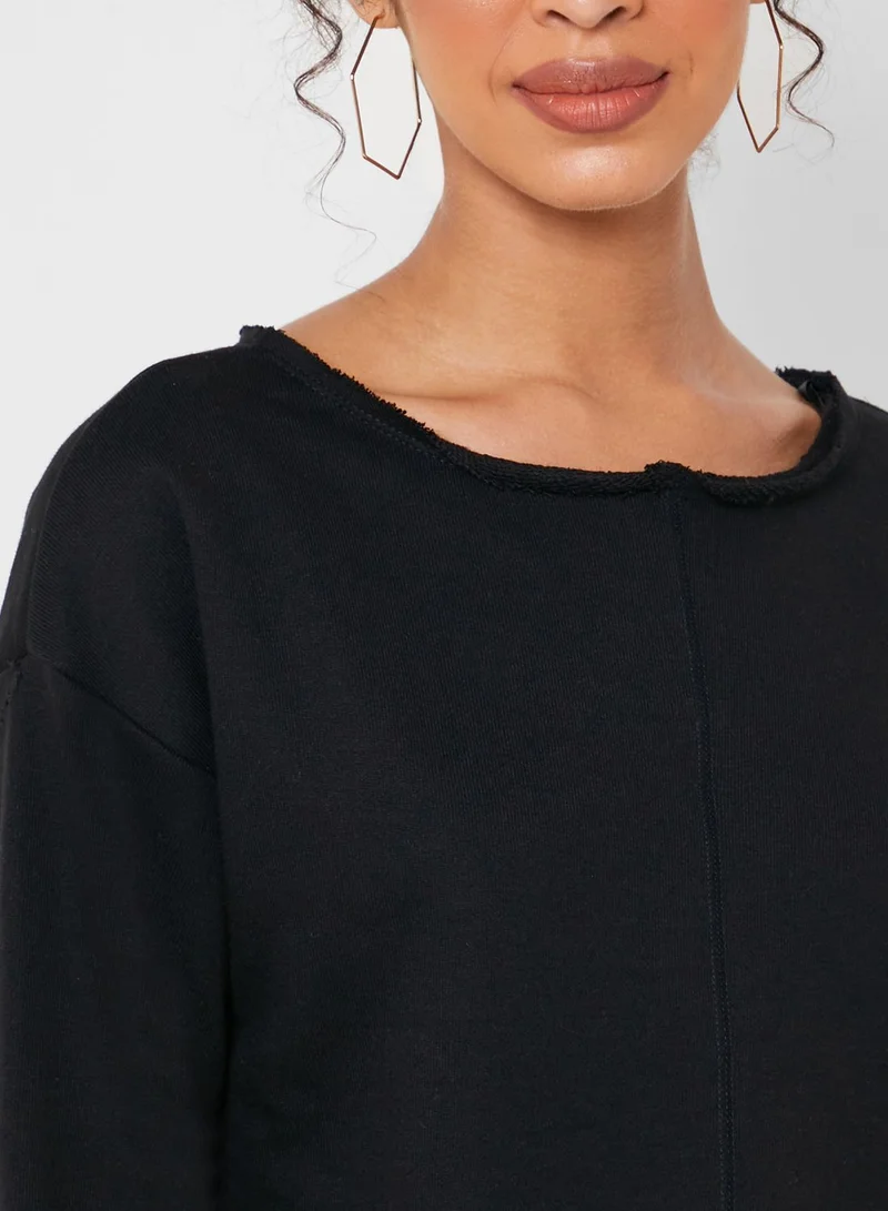 FOREVER 21 Rough Hem Crop Top