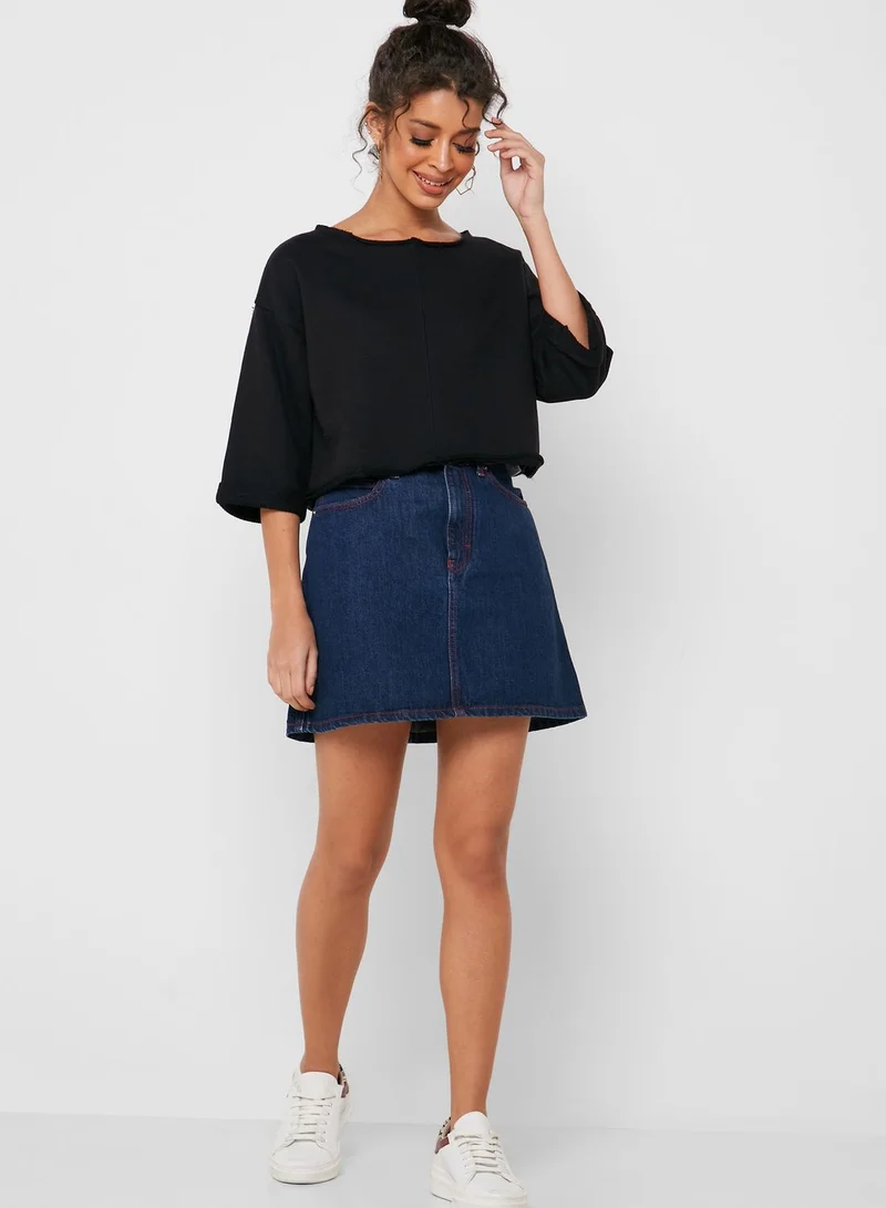 FOREVER 21 Rough Hem Crop Top
