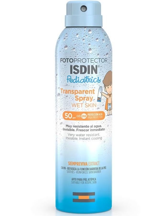 إيسدن Fotoprotector Transparent Spray Wet Skin Pediatrics SPF 50 250ml - Image 1