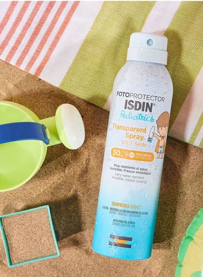 إيسدن Fotoprotector Transparent Spray Wet Skin Pediatrics SPF 50 250ml - Image 4