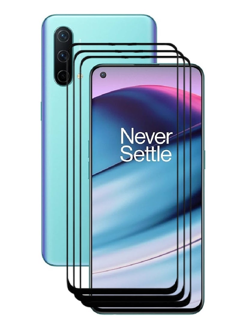 AINA 3 Pieces Tempered Glass Screen Protector 5D Designed For OnePlus Nord CE 5G Full Glue Edge to Edge Full Screen Coverage And Bubble Free - Image 1