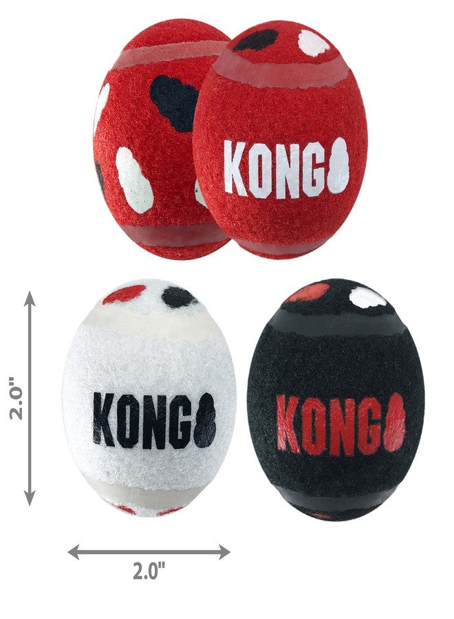 KONG Signature Sport Balls Dog Toy, Small, 3 Pack - Image 4