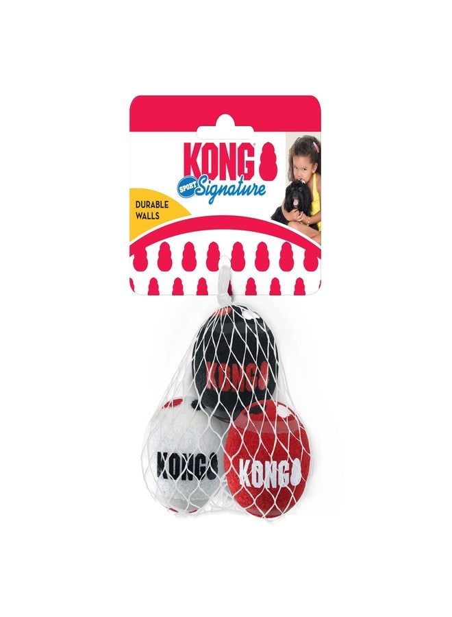 KONG Signature Sport Balls Dog Toy, Small, 3 Pack - Image 2