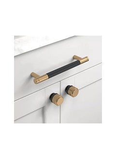 The Bros 10 Pack Matte Black and Champagne Bronze Kitchen Cabinet Knobs Dresser Knobs Drawer Knobs Cabinet Hardware Zinc Knobs for Dresser Drawers  - Image 2