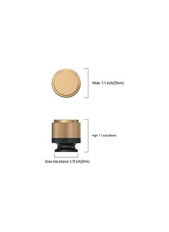 The Bros 10 Pack Matte Black and Champagne Bronze Kitchen Cabinet Knobs Dresser Knobs Drawer Knobs Cabinet Hardware Zinc Knobs for Dresser Drawers  - Image 3