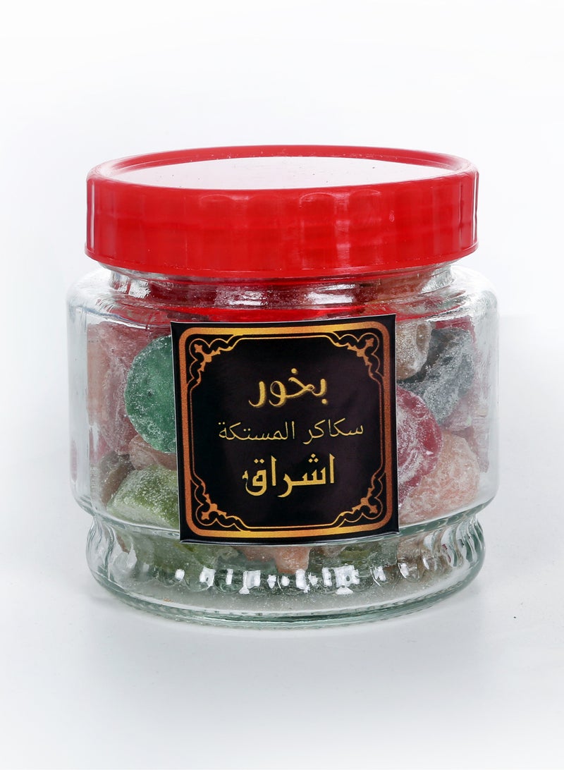 بخور سكاكر المستكة من بخور إشراق | بخور عربي فاخر برائحة المستكة الحلوة | بخور قطع سكرية لتعطير المجالس والمنازل | بخور تقليدي بنكهة عطرية ناعمة وثبات فواح