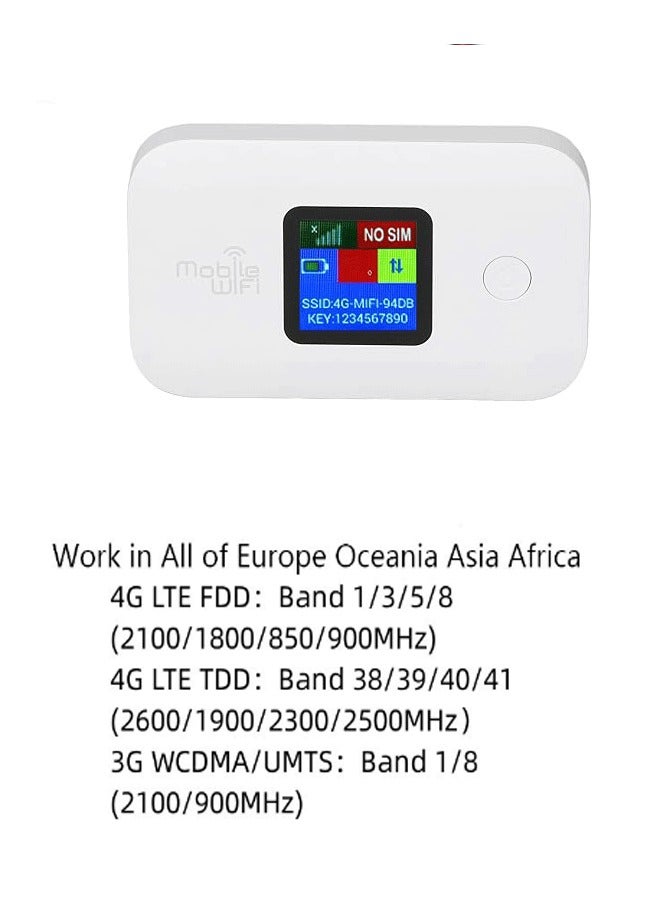 راوتر محمول بشاشة عرض لاسلكية LTE CAT6 بشاشة لاسلكية محمولة، راوتر متنقل متعدد الوظائف 4G، شبكة 4G متعددة، تشفير آمن، راوتر عالي السرعة  - Image 2