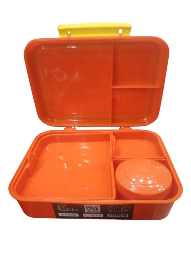 NILCO Lunch Box for kids to School By Gibo/Nilco (Orange) - Image 2