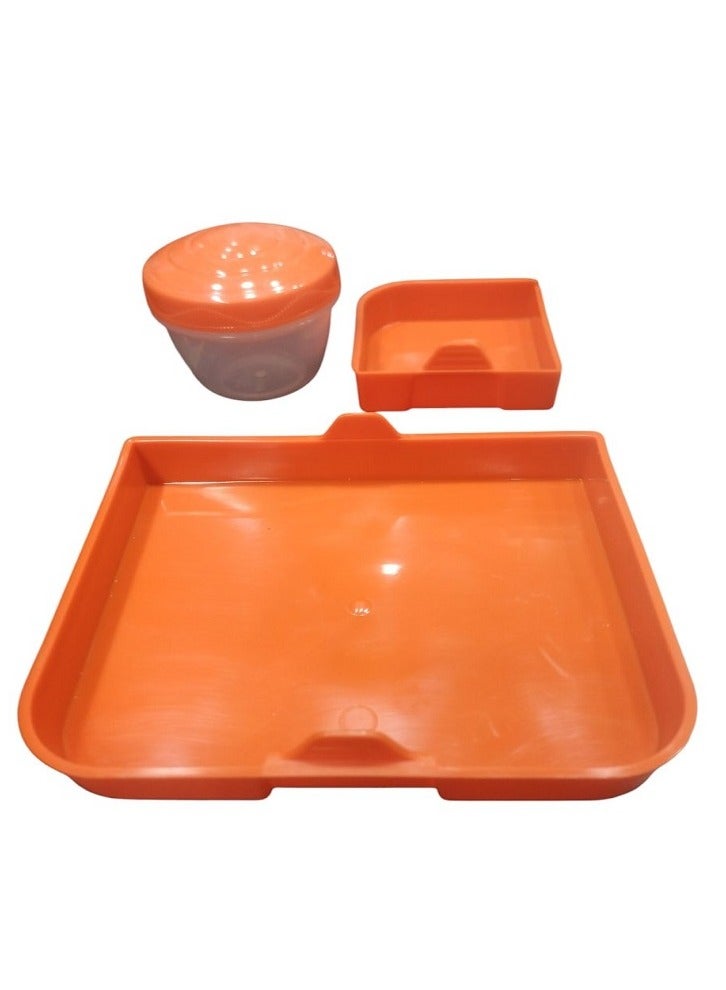 NILCO Lunch Box for kids to School By Gibo/Nilco (Orange) - Image 4