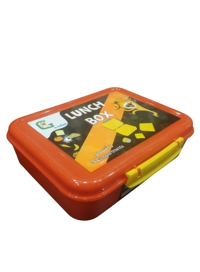 NILCO Lunch Box for kids to School By Gibo/Nilco (Orange) - Image 1