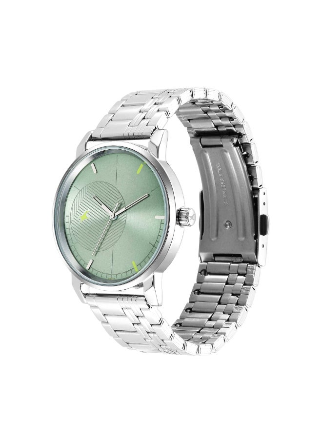 fastrack Stunners 3.0 Analog Silver Dial Men's Watch-3278SM01, Silver  - Image 3