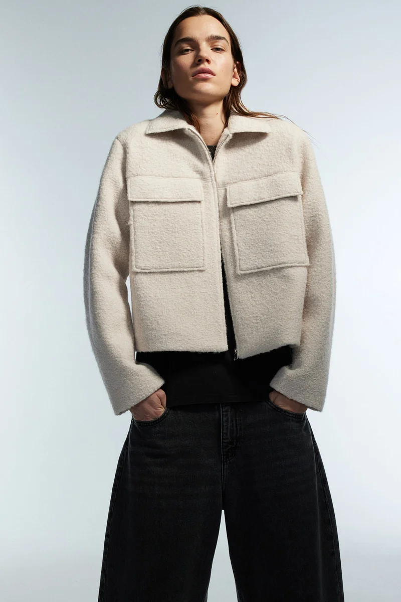 اتش اند ام Bouclé jacket