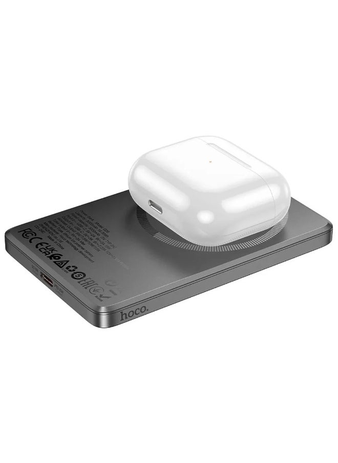 Hoco Hoco Q26 Joy PD20W Magnetic Magsafe Fast Charging Power Bank 5000mAh Grey  - Image 4