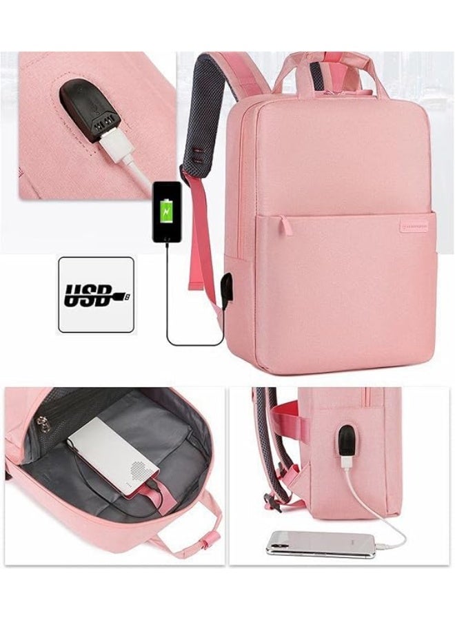 Classic Computer bags, new work backpacks for women, high-quality backpack with large capacity, laptop backpack with USB charging port, waterproof school bag - Image 3