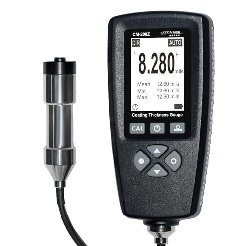 VVV-Group Coating Thickness Gauge CM-208Z Professional Industrial Paint Meter with External Probe/Measuring Range: 0~120mils (0~3000 um) / Resol: 0.001mils / PC Connection - Image 1