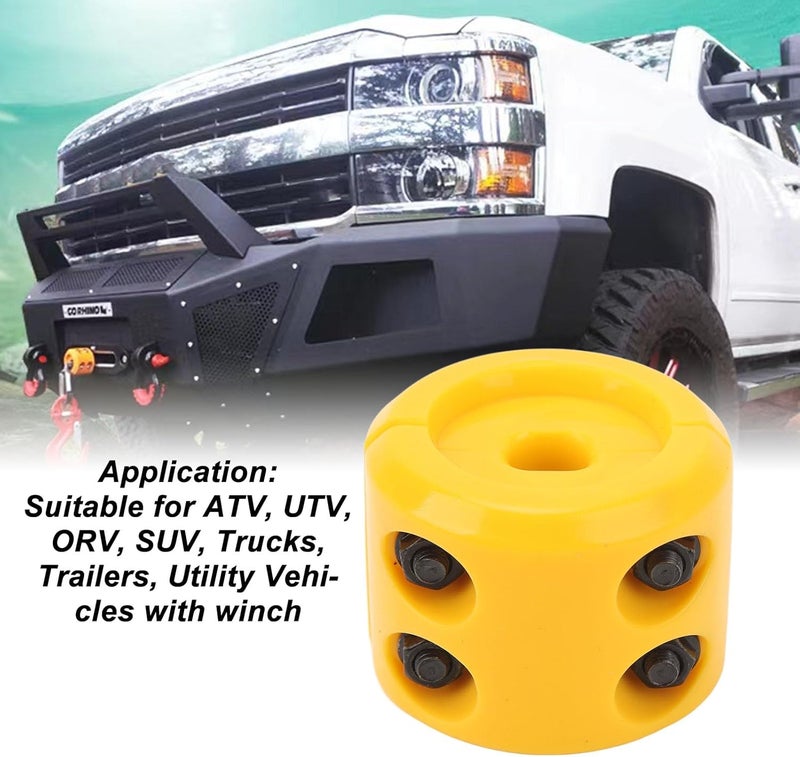 aqxreight Winch Cable Hook Stopper Rubber Line Buffer for ATV UTV Trucks (Yellow), aqxreightdyna6xv2qw-11 - Image 5