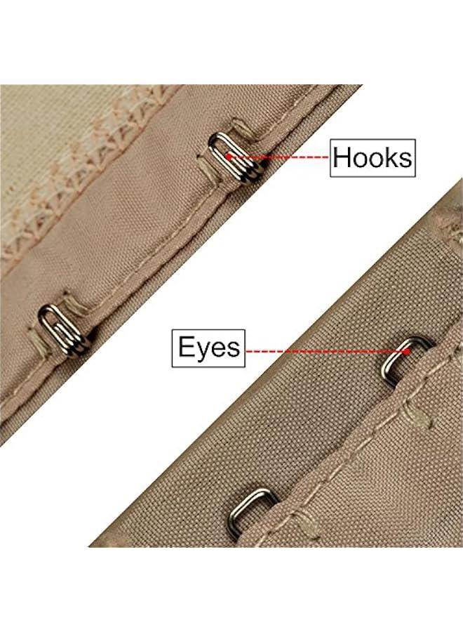 Generic 50 Set Sewing Hooks and Eyes Closure for Bra and Clothing, 3 Sizes (Silver and Black) - Image 5
