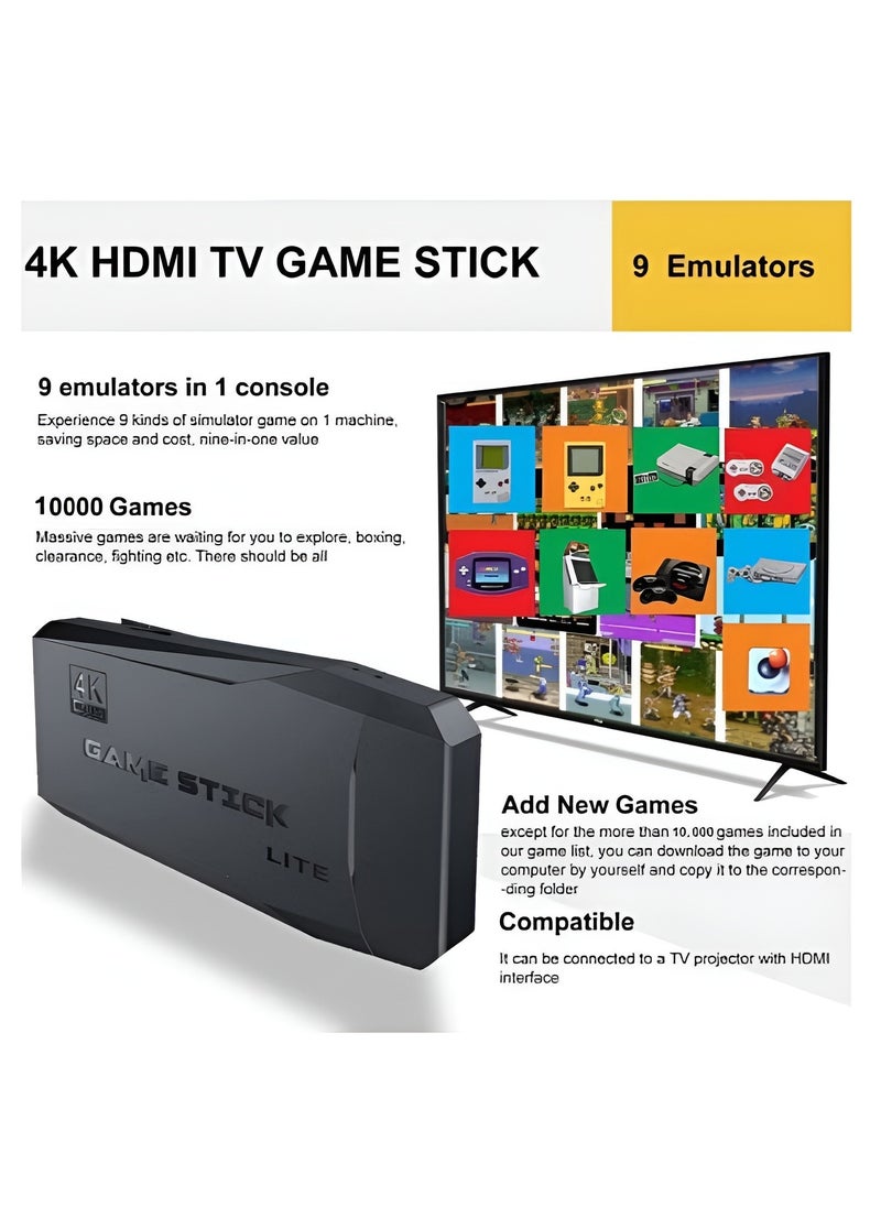 Generic Y3 Lite HD TV Game Console With 64Gcard 10000 Games 2 Controllers With 1 Stick 1 HD Extension Cable  - Image 5