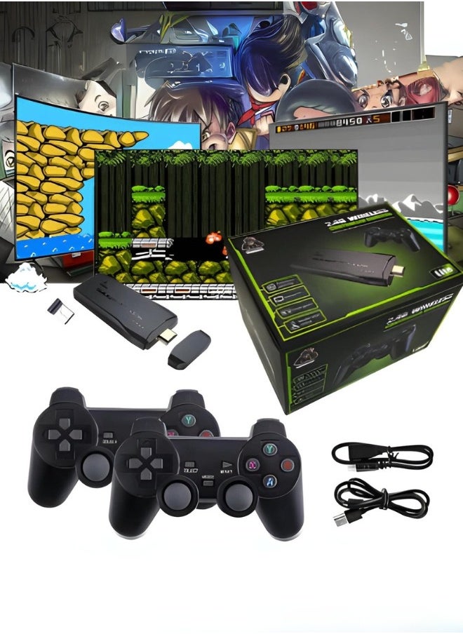 Generic Y3 Lite HD TV Game Console With 64Gcard 10000 Games 2 Controllers With 1 Stick 1 HD Extension Cable  - Image 2