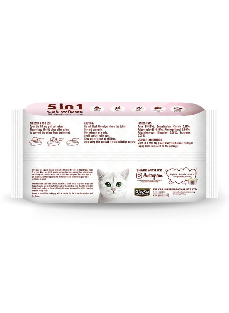 كيت كات مناديل كيت كات 5 في 1 للقطط بدون رائحة - Image 2