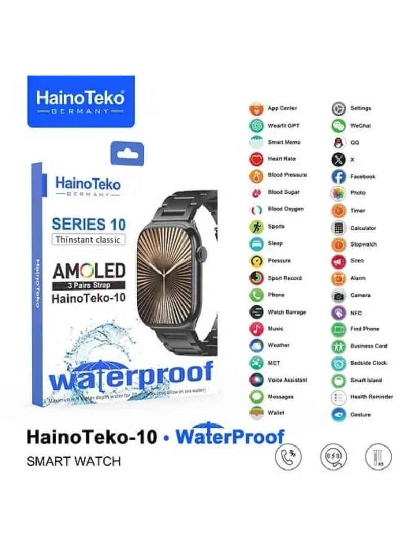 Haino Teko Premium HainoTeko-10 Smartwatch – Stylish, Durable & Feature-Packed - Image 3