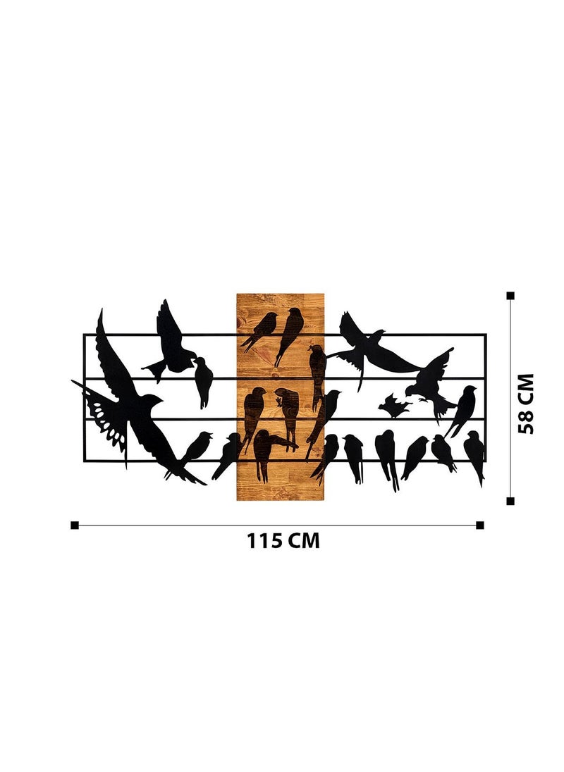 دورلاين - لوحة جدارية مصنوعة من الخشب بسمك 3 سم والمعدن بسمك 1.2 مم من دورلاين مقاس 115x58 سم - Image 1