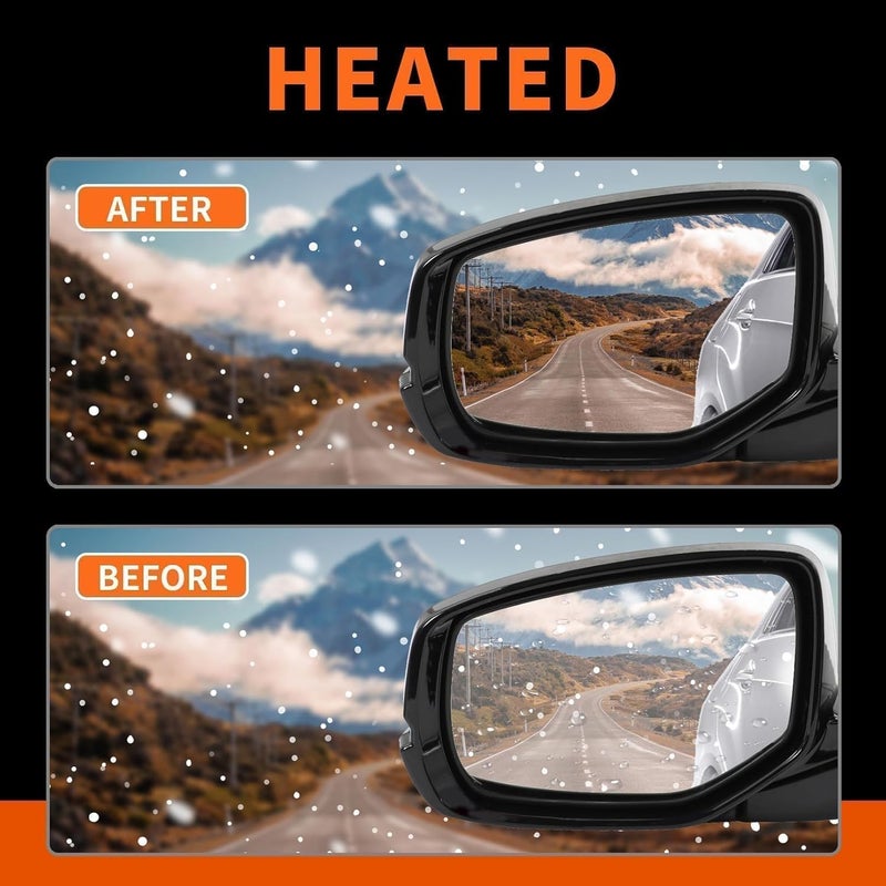 Aspaton Black Left Driver Side Mirror for 2013-2017 Accord with Power Glass and Heated Turn Signals - Image 5