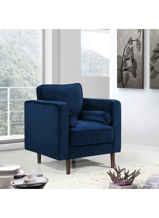 KUSTOMDECO Velvet Fabric Contemporary Tufted Sofa - Custom Upholstered Sofa for Living Room, Elegant Design with Premium Comfort  - Image 3