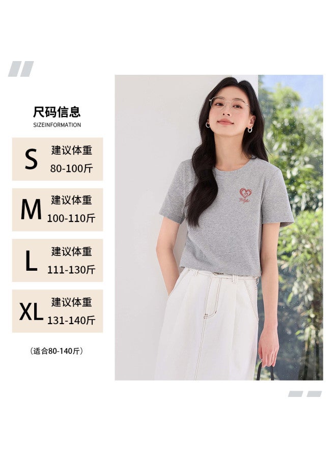 Hstyle Fashion Round Neck Women's T-shirt 2025 Summer Thin Slim-fit Casual Versatile Premium Minimalist Short Sleeve - Image 4