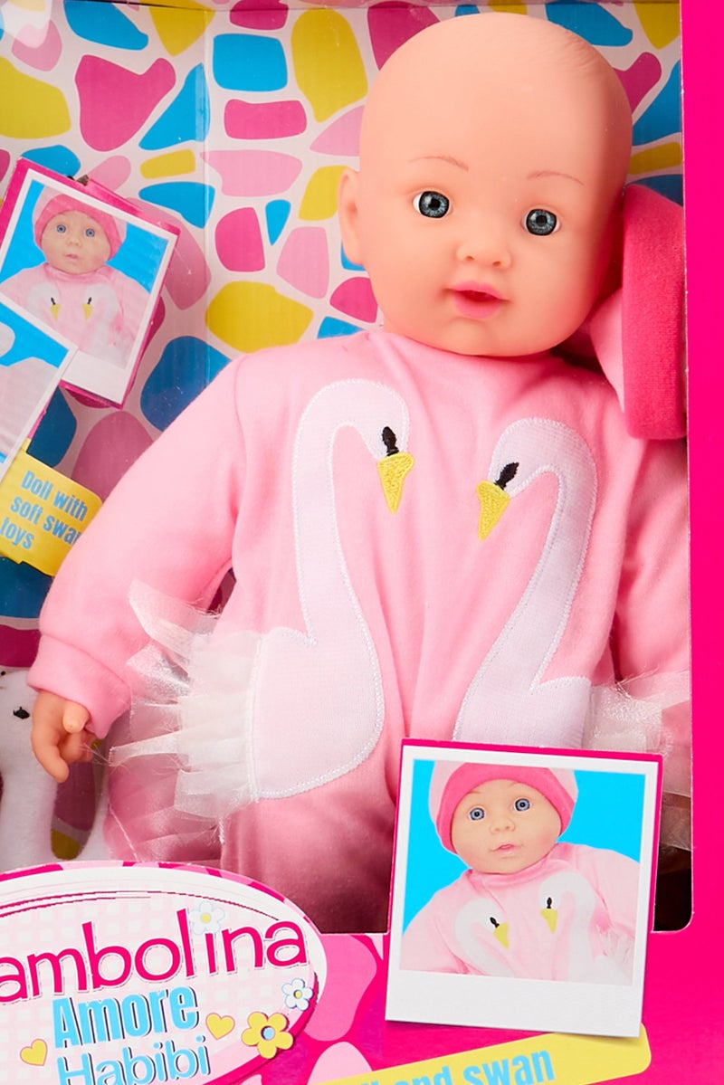 Bambolina Amore Habibi Soft Baby Doll And Swan - Image 4