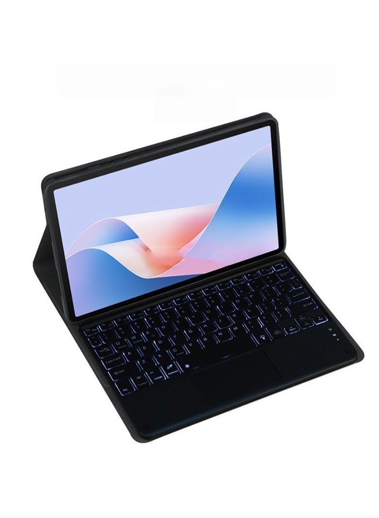 General Arabic and English Keyboard Case for Honor Pad X8a / X9 (11-inch) (2024),with Backlit Bluetooth Wireless Keyboard with Smart Touchpad & Tablet Protective Cover  - Image 1