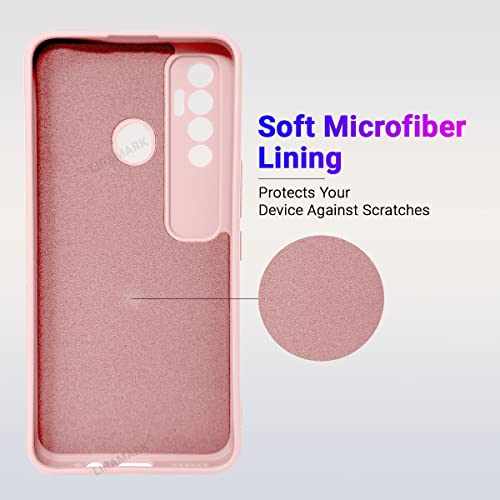 LIRAMARK Silicone Soft Back Cover Case for Tecno Spark 7 Pro (Pink) - Image 3