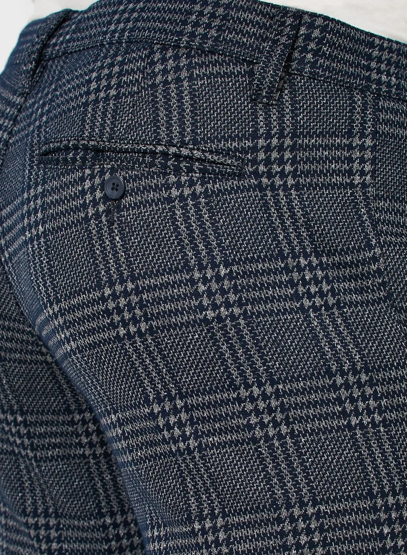 Only & Sons Mark Checked Slim Fit Trousers