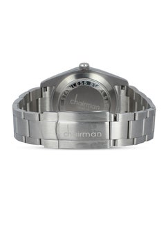 Chairman GENEVE Men's Stainless Steel Wrist Watch with Yellow Dial and Arabic Numbers  - Image 3