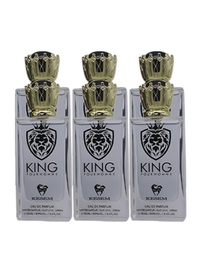 كيسم 6 قطع عطر كينج للرجال 100 مل - Image 1