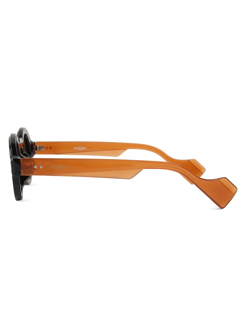 Woggles Designer Brown Round Sunglasses| Men & Women| 100% Uv Protection